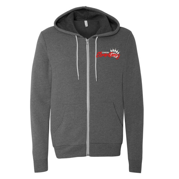 BELLA + CANVAS - Unisex Sponge Fleece Full-Zip Hoodie - Embroidered Logo Thumbnail