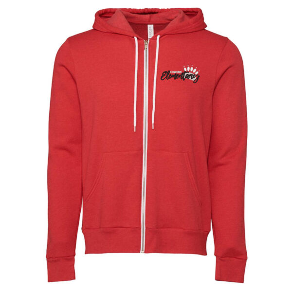 BELLA + CANVAS - Unisex Sponge Fleece Full-Zip Hoodie - Embroidered Logo Thumbnail