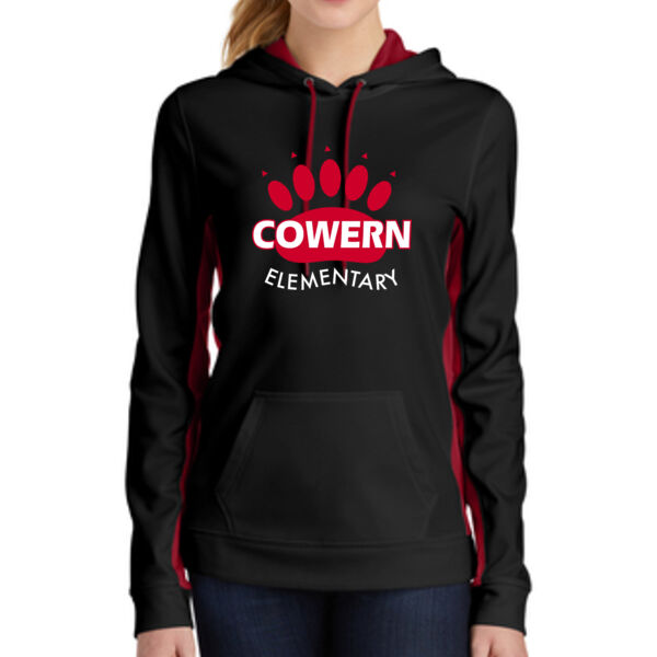 Sport-Tek® Ladies Sport-Wick® Fleece Colorblock Hooded Pullover - Printed Logo Sport-Tek® Ladies Sport-Wick® Fleece Colorblock Hooded Pullover - Printed Logo Thumbnail