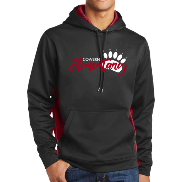 Sport-Tek® Sport-Wick® CamoHex Fleece Colorblock Hooded Pullover - Printed Logo Thumbnail