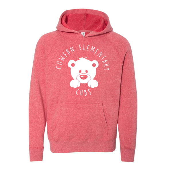 Independent Trading Co. - Youth Special Blend Raglan Hooded Sweatshirt - Printed Logo Thumbnail