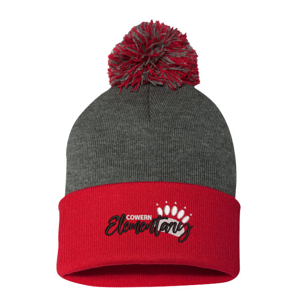 Sportsman - Pom-Pom 12" Knit Beanie - Embroidered Logo Thumbnail