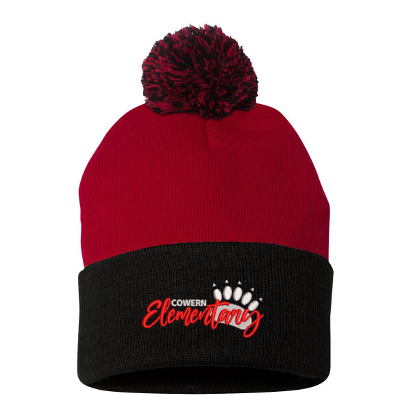 Sportsman - Pom-Pom 12" Knit Beanie - Embroidered Logo Thumbnail