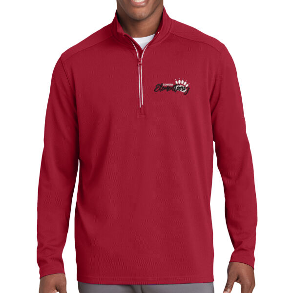 Sport-Tek - Sport-Wick Textured 1/4 Zip Pullover - Embroidered Logo Thumbnail