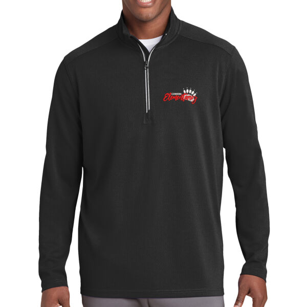 Sport-Tek - Sport-Wick Textured 1/4 Zip Pullover - Embroidered Logo Thumbnail