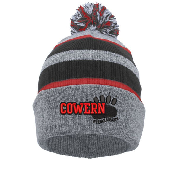 Pacific Headwear - Knit Fold Over Pom-Pom Beanie - Embroidered Logo Thumbnail
