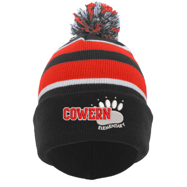 Pacific Headwear - Knit Fold Over Pom-Pom Beanie - Embroidered Logo Thumbnail