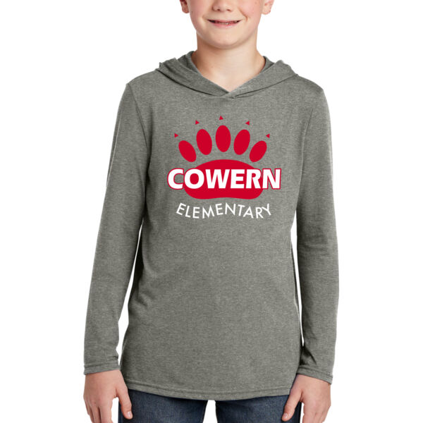 District ® Youth Perfect Tri ® Long Sleeve Hooded T-Shirt - Printed Logo Thumbnail