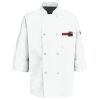 Eight Pearl Button Chef Coat with Thermometer Pocket Thumbnail