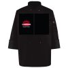 Ten Pearl Button Black Chef Coat Thumbnail